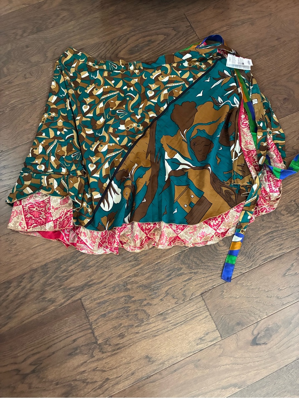 Darn Good Yarn Sari Silk Wrap Skirt